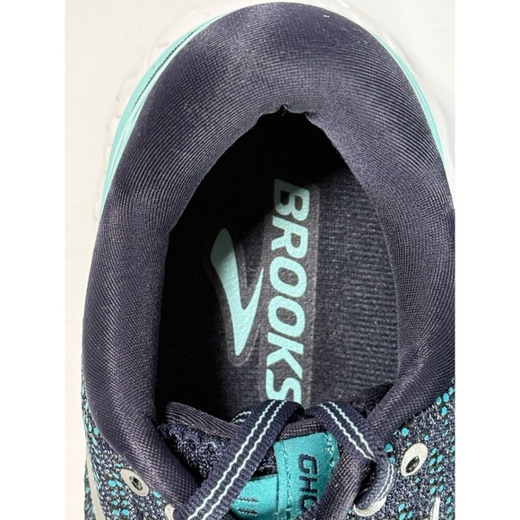 Brooks GHOST 11 Running Shoes Women's Size 7M Blue Teal Navy Mesh Cushion Road - Picture 8 of 13